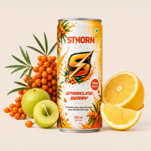 SEA BUCKTHORN + AMLA SPARKLING SUPERFRUIT DRINK